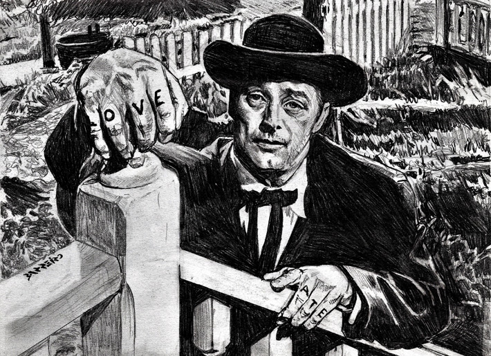 Robert Mitchium from <i>The Night of the Hunter</i>